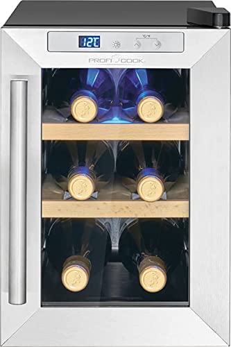 Proficook Prof Glastürkühlschr. Pc-Wk 1231 G Bk | 6 Flaschen, 17L