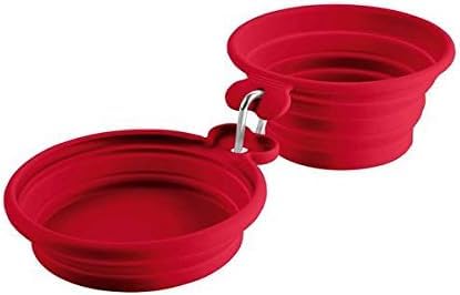 Hunter - Comedero De Silicona (350 Ml, 2 Unidades), Color Rojo