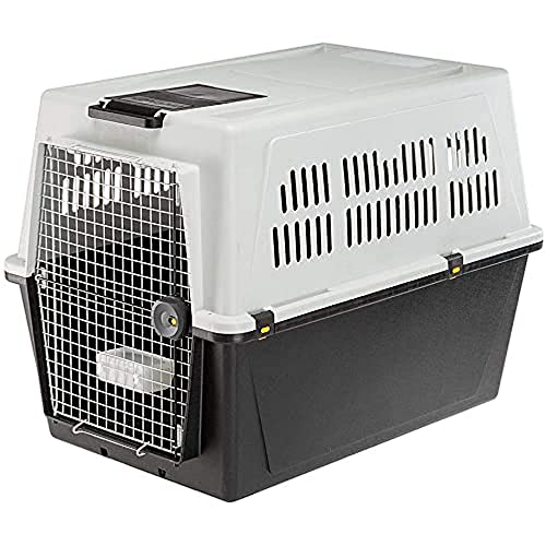 Ferplast Trasportino Per Cani Di Taglia Grande Atlas 70, Box Per Trasporto Cani Grandi, Ciotola E Accessori Inclusi, Chiusura Di Sicurezza, Griglie Pe