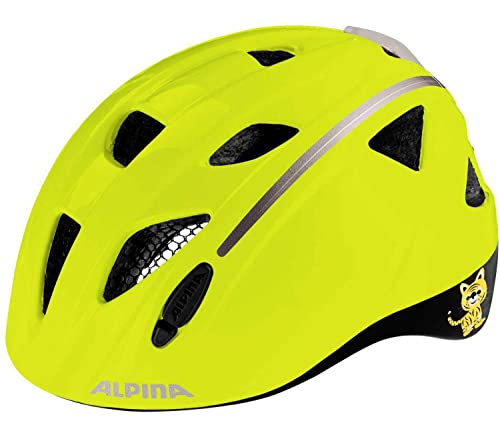 Alpina Ximo Flash, Caschi Da Ciclismo Unisex Bambini, Be Visible Reflective, 49-54