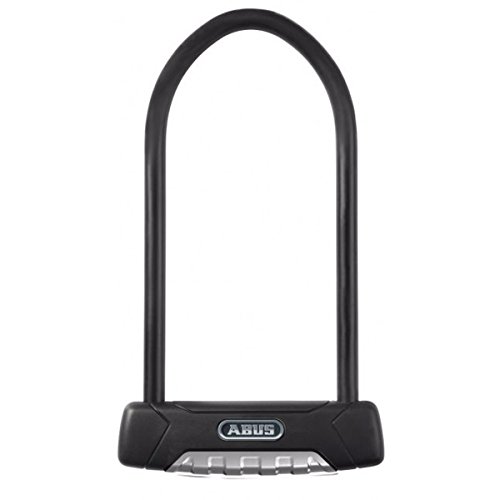 Abus Granit Plus 470 Lucchetto A U + Supporto Ush470 - Lucchetto Per Bicicletta Con Staffa Parabolica - Livello Di Sicurezza Abus 12 - Colore Nero