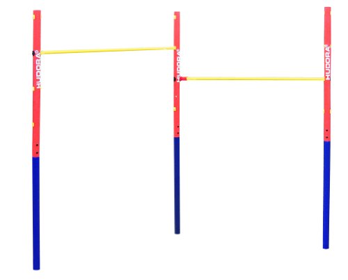 Hudora Sbarra Per Trazioni Fabian Standard/Pro - Sbarra Singola/Doppia Per Bambini E Adulti - Sbarra Da Ginnastica Regolabile Su 4 Altezze - Sbarra Fi