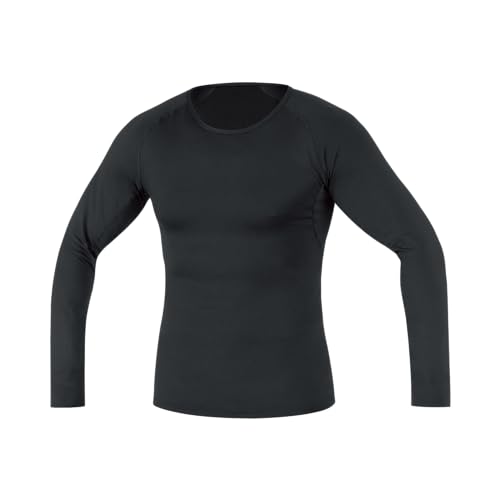 Gorewear M Base Layer Maglia A Manica Lunga, Nero, L