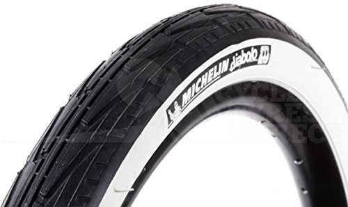 Michelin Junior City Bianco/Nero, Copertone Unisex Adulto, 20X1 3/8