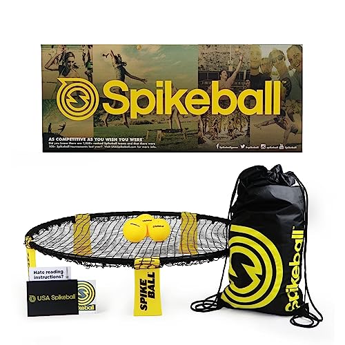Spikeball Con La Palla Giochi Da Giardino Per Bambini All'Aperto - Proprio Come Si Vede Nel Tv Shark Tank - Prato, Spiaggia, Yard, Giardino - 3 Set Di