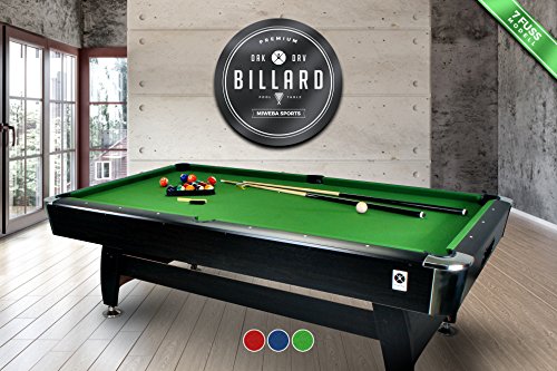 Tavolo Da Biliardo Carambola “Green Season” 7 Ft Accessori Per Carambola Panno Verde - Nuovo Billiard Table (Biglie Numerate + Triangolo + 2 Stecche +