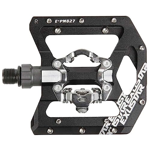 Exustar Enduro, Pedalo Ciclo Unisex Adulto, Nero, 108,5X100Mm