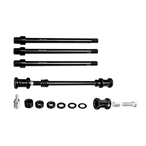 Topeak Journey Trail Tx Kit-P10, Al-7075 Cnc Thru Axle W/M12 X Pitch 1,0 Mm Thread, W/Spacer Kit, Assi Ciclismo Unisex Adulto, Nero, 180 Mm X 1,5 Mm /