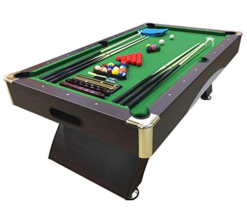 Simba Srl Tavolo Da Biliardo Carambola Misura 220 X 110 Cm - Leonida Snooker Verde 8 Ft 8 Piedi - Accessori Carambola