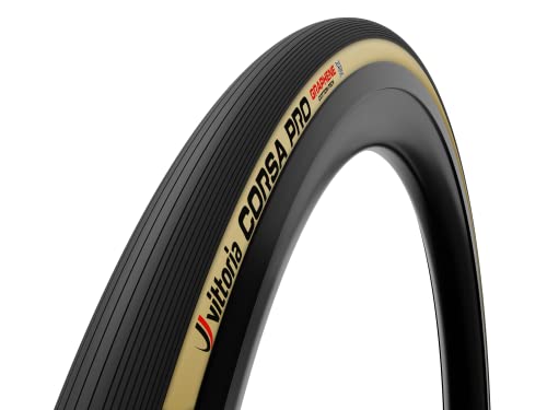 Vittoria Pneumatico Vit Cor Pro 700X28C Tlr Nero/Marrone Chiaro, Parti Biciclette Unisex, Taglia Unica