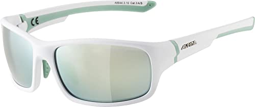 Alpina Lyron S, Occhiali Da Ciclismo Women'S, White Matt-Pistachio, One Size