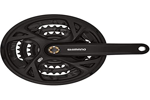 Shimano Fc-M371, Guarnitura Unisex-Adulti, Nero, Länge 175 Mm
