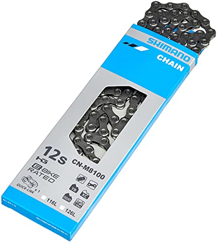 Shimano Cadena Xt M8100 12V 116 Es, Catena Unisex Adulto, Multicolore (Multicolore), Taglia Unica