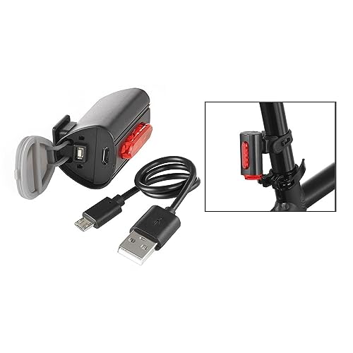 Fischer Fanale Posteriore Per Bicicletta Twin Con Luce A 360° Per Maggiore Visibilità E Protezione, Batteria Ricaricabile