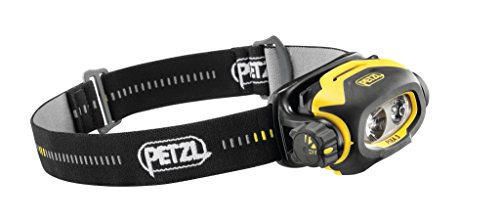 Petzl Pixa 3 Torcia Frontale Nera, Gialla - Torce Elettriche Ip67, 100 Lm, Aa, 160 G