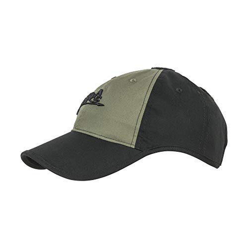 Helikon-Tex Berretto Da Uomo Con Logo, In Policotone Ripstop Con Logo In Policotone, Verde Oliva/Verde Adattivo A