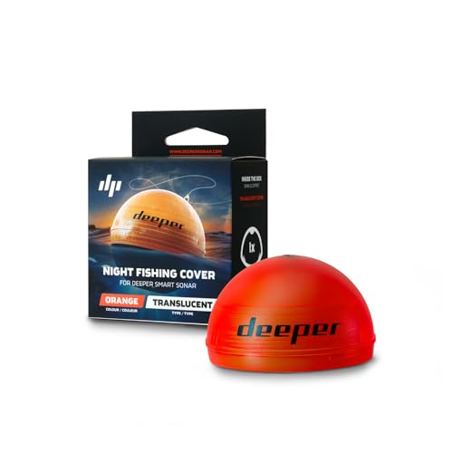 Deeper Night Cover Rilevatore Fishfinder, Progettata Per La Pesca Notturna Unisex-Adulto, Arancione, M