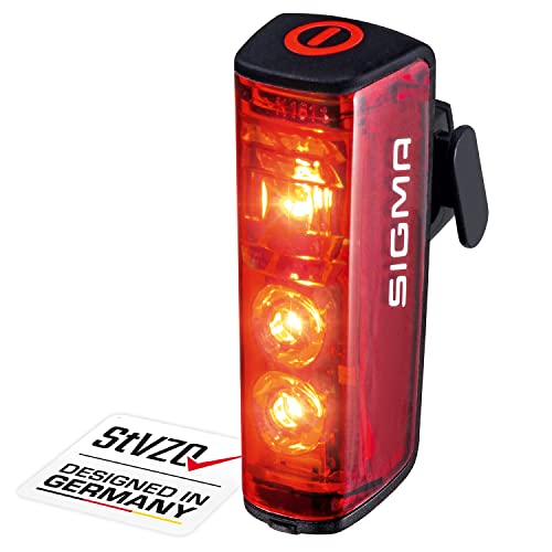 Sigma Sport - Blaze | Fari Per Bicicletta A Led| Luce Posteriore A Batteria Con Luce Freno, Con Omologazione Stvzo