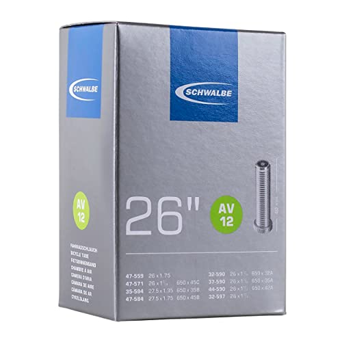Schwalbe Sw 26 Av12, Cordoni Unisex Adulto, 26X1 1/8-1.75Xb4Xb4 32/47-559/597 Av40Mm, 26X1 3/8