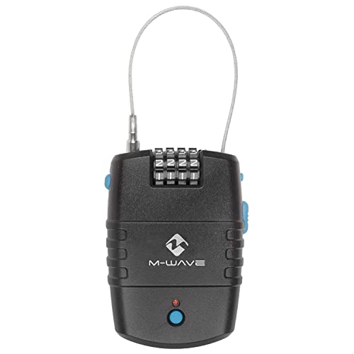 M Wave Lock 'N' Roll Alarm, Serratura Unisex, Black