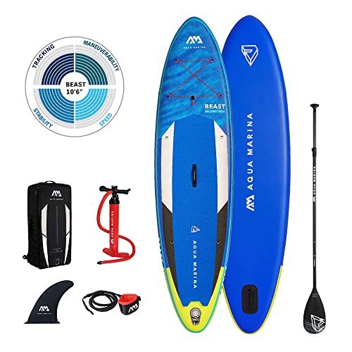 Aqua Marina Beast 10’6”, Tavola Sup Unisex Adulto, Multicolore, 320 X 81 X 15 Cm