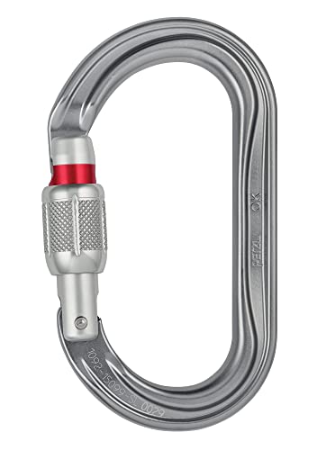 Petzl M33 A Sl New Ok Leggero Ovale Moschettone, Vite, Grigio
