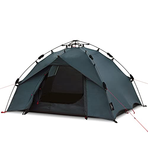 Qeedo Quick Ash 2 Tenda Da Campeggio 2 Posti, Tenda Automatica (Quick-Up-System) - Sharkgrey