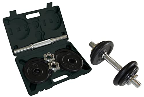 Schildkröt Fitness Set Di Manubri Corti, 10,0 Kg In Astuccio Di Plastica Abs, 960212