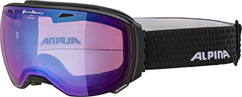 Alpina Big Horn Qvm, Occhiali Da Sci Unisex-Adulti, Black Matt, One Size