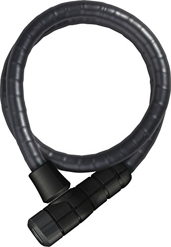 Abus Microflex 6615K/85 - Lucchetto Compatto Per Biciclette Economiche E Per Bambini - Livello Di Sicurezza 5 Da 15 Mm - Nero