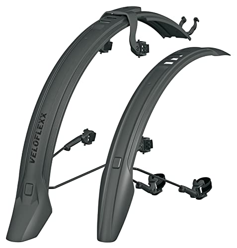 Sks Germany Veloflexx Set 65 Set Di Parafanghi Con Adattatore Per Telaio Regolabile In Inclinazione (In Plastica Ad Alte Prestazioni Resistente, Da Mo