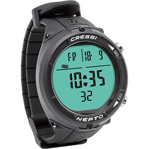 Cressi Nepto Watch Computer - Orologio/Computer Per Apnea,Taglia Unica, Unisex Adulto