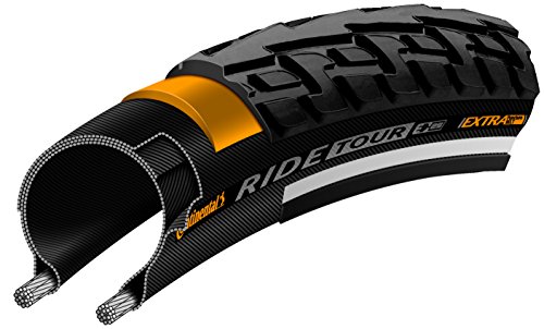 Continental 47-305 Ride Tour, Bicycle Tire Unisex Adulto, Nero, 16", 16 X 1.75