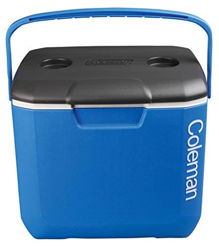 Coleman Cool Box 30Qt Performance Cooler, 28 Litri Di Capacità, Grande Contenitore Refrigerante Ad Alte Prestazioni, Ghiacciaia Per Bevande, Blu
