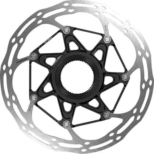 Sram Center Line Rounded 160 Mm, Center Lock, Nero Profilo Arrotondato, 00.5018.037.023 Freni/Disco Freno, Argento, Standard