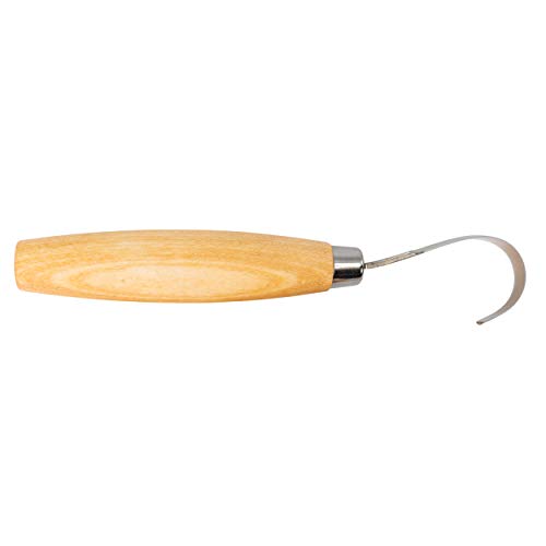 Morakniv Carving Hook 164 - Coltello Fisso Unisex Adulto, Manico: Betulla Naturale, Lama: 52 Mm
