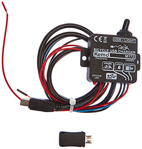 Kemo M172 - Regolatore Di Carica Per Bicicletta, Usb (Mini B)