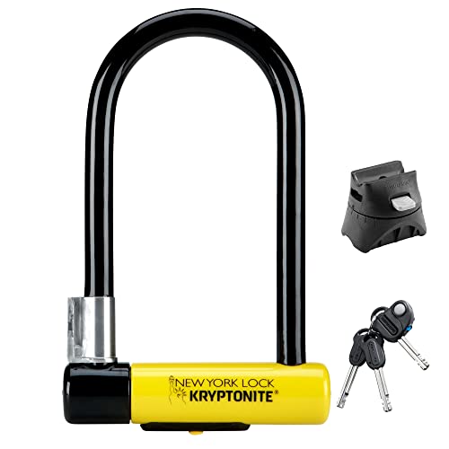 Kryptonite 002154 New-U - New York Lock Standard - Antifurto Per Bici (10,2 Cm X 20,3 Cm), Giallo, 1Pz.