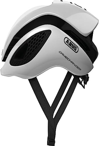 Abus Gamechanger Casco Ciclismo - Casco Da Bici Aerodinamico Con Ventilazione Idonea Per Uomo E Donna - Bianco, Taglia M