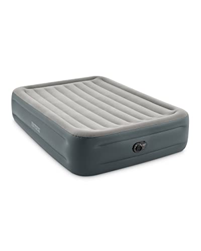 Intex 64126Nd - Materasso Dura-Beam Essential Rest Matrimoniale, Con Pompa Elettrica Incorporata, 152X203X46 Cm