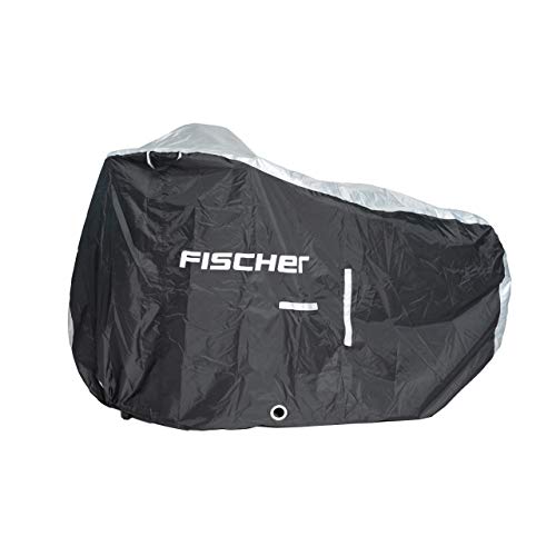 Fischer 50466, Telo Di Copertura Per Bicicletta. Unisex-Adulti, Argento/Nero, Normale