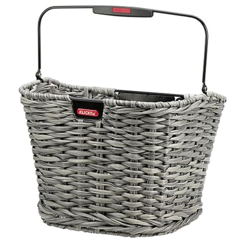 Klickfix Hinterradkorb-2128052620, 2128052620-Cestino Per Ruota Posteriore, 34 X 25 X 27 Cm, Colore: Nero Unisex Adulto, 34X25X27Cm