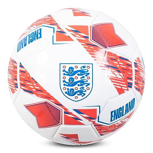 England Pallone Da Calcio Con Licenza Ufficiale Fa Nimbus, Misura 5, 26 Pannelli Per Bambini E Adulti, Colore Bianco