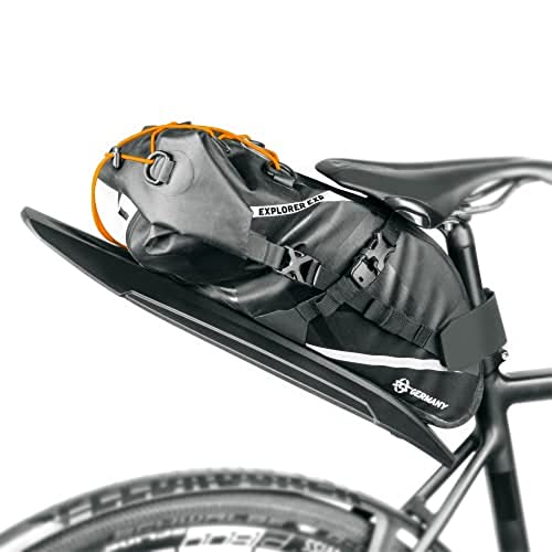 Sks Germany Explorer Exp. Saddlebag Borsa Da Sella Impermeabile Per Bikepacking, Accessori Per Bici (Con Parafango Per Il Fissaggio Senza Attrezzi, Ci