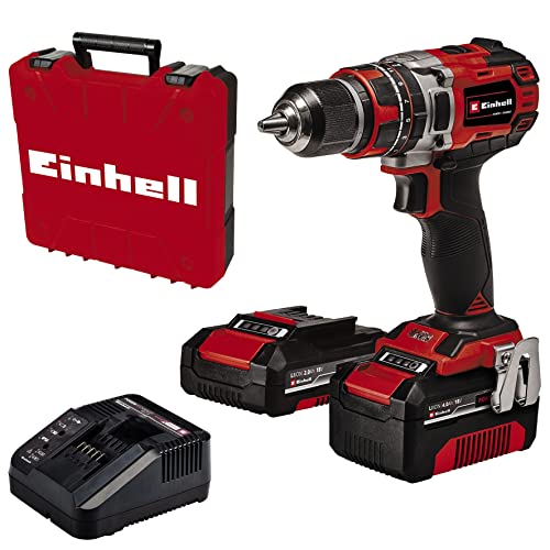 Einhell Te-Cd 18/50 Li-I Bl Power X-Change - Trapano Avvitatore A Percussione A Percussione Wireless (Li-Ion, 18 V, 50 Nm, Motore Senza Carbone, Con 1