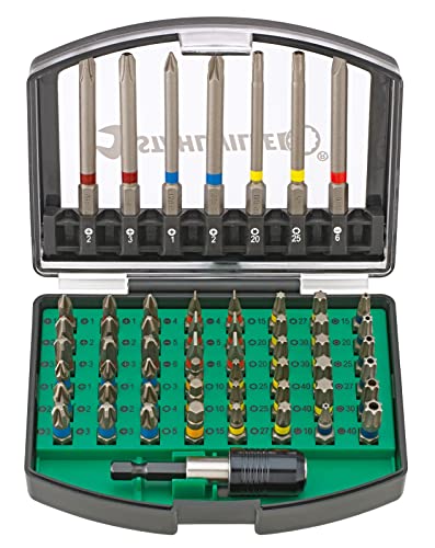 Stahlwille Set Di Punte Da 56 Pezzi, Con Supporto Magnetico Torx, Esagono Incassato E Fessura A Croce (Ph, Pz), Per Avvitatore A Batteria E Avvitatore