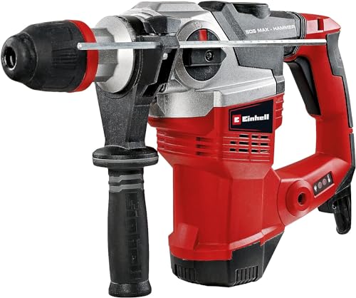Einhell Martello Perforatore Te-Rh 38 3F (1050 W, Potenza Di Impatto 9 J, Attacco Sds-Max, Battuta Di Profondità Di Foratura In Metallo, Potenza Di Fo