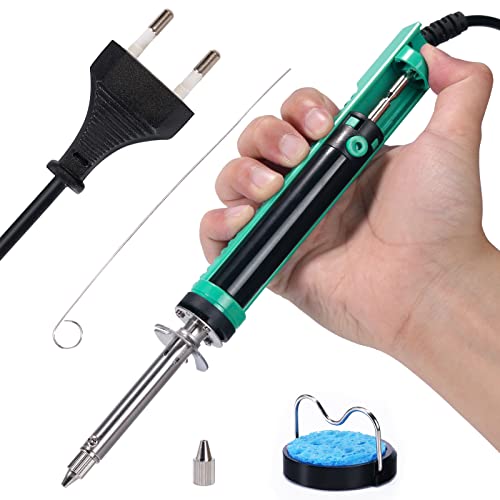 Yihua 929D-V Pompa Dissaldante A Ventosa Elettrica Con Impugnatura Di Ricarica Corta E Ugelli Dissaldanti 1,0 Mm 1,2 Mm Per Dissaldatura A Foro Passan