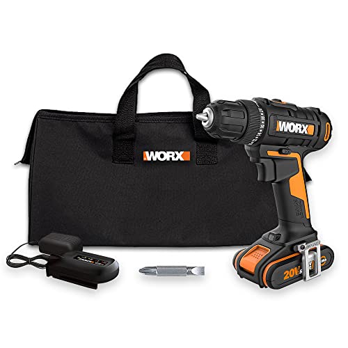Worx Avvitatore Avvitatore A Batteria Wx100 20 V – Potente Avvitatore A Batteria Per Forare E Avvitare – 20 + 1 Livello Di Coppia Fino A 30 Nm – Veloc