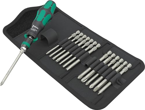 Wera 05051061001 Kraftform Kompakt 838 Ra-R M Set 1, 15 Pezzi